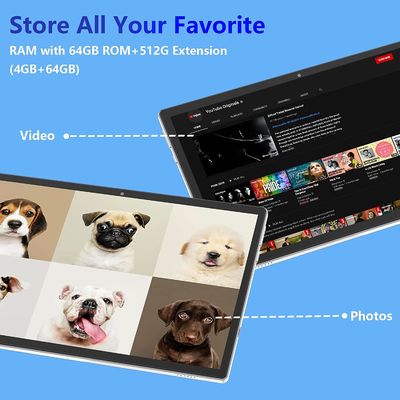 Изготовленный на заказ дюйм Ultrabook 1280x800 IPS 4GB+64GB ядра 10 квадрацикла Android11