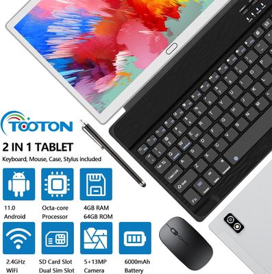 ПК Windows 2 планшета Chromebook ядра Octa 10 дюймов в 1 с 4+64/128GB