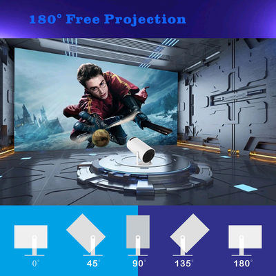 Умный проектор 1080P Проектор домашнего кинотеатра с цветовой температурой 8000K ± 1000K