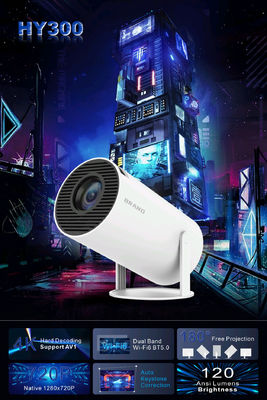 2.69 дюймовый ЖК-ТФТ дисплей 4K HD проектор с четырехъядерным процессором ARM Cortex-A53 и 1G оперативной памяти