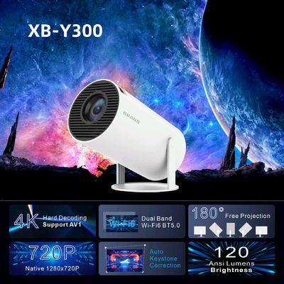Умный проектор 1080P Проектор домашнего кинотеатра с цветовой температурой 8000K ± 1000K