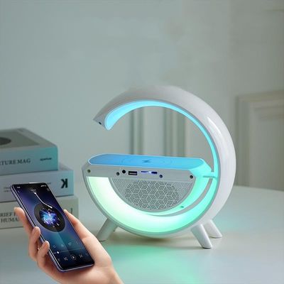 10 Вт беспроводная зарядка мощность беспроводной Bluetooth динамик белый пластик беспроводной